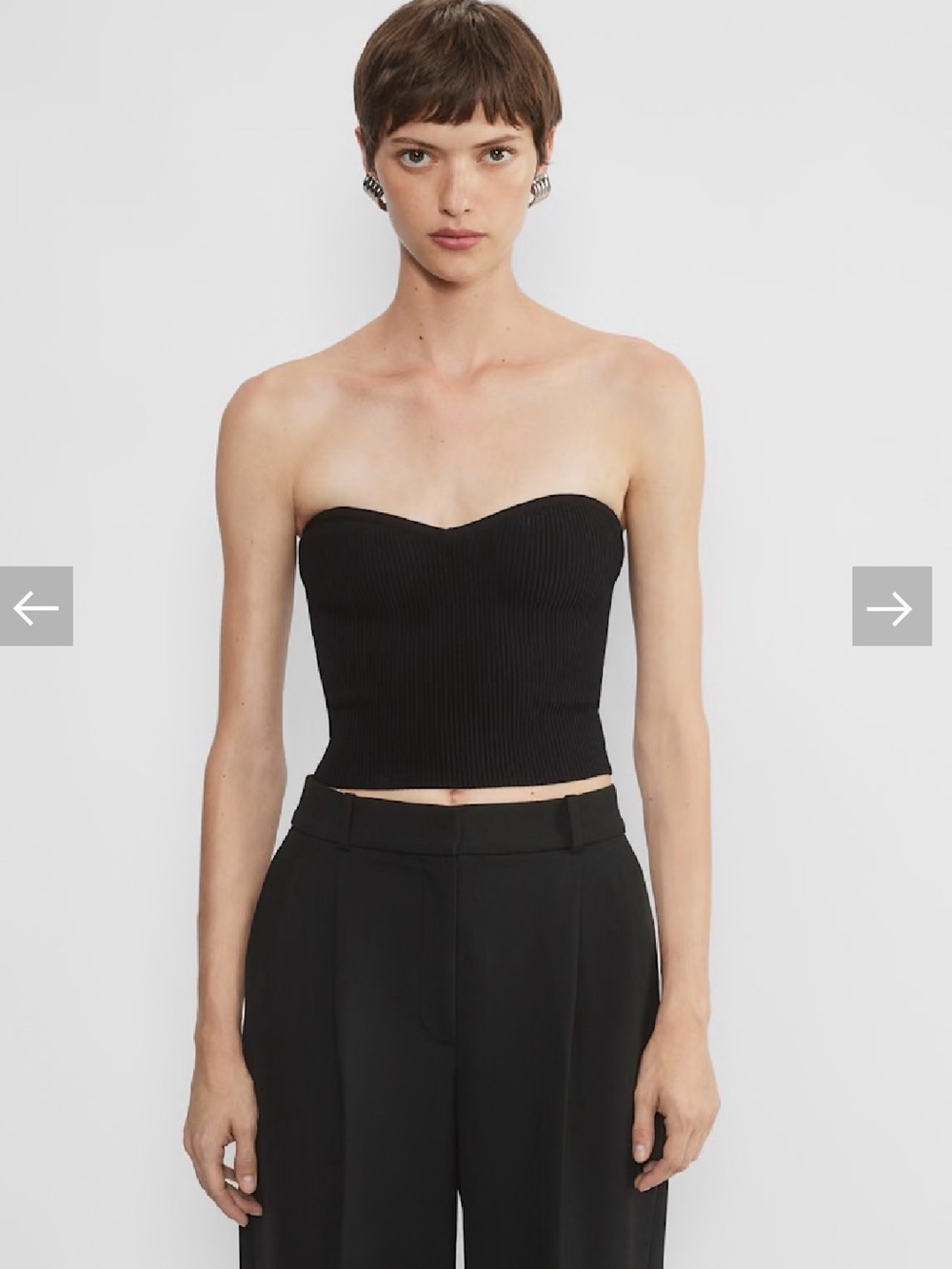 Babaton - Sculpt Knit Sweetheart Tube Top